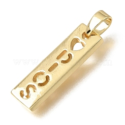 Brass Pendants&nbsp;KK-C263-23B-G