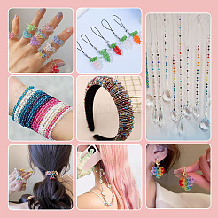 390Pcs 3 Colors Transparent Colours Glass Seed Beads&nbsp;GLAA-TA0003-76A