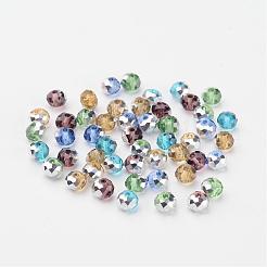 Electroplate Glass Beads&nbsp;X-GR4MMY-M1