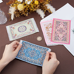 4Pcs 4 Colors Mini Nylon Turkey-Persia Carpet&nbsp;AJEW-GF0015-22