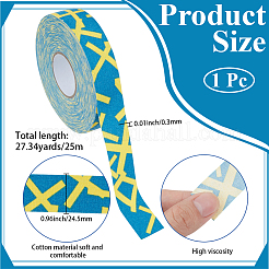 ポリコットン バドミントン ラケット ヘッド プロテクター ステッカー  ダークブルー  24.5x0.3mm  25 m /ロール&nbsp;DIY-WH20013-90N