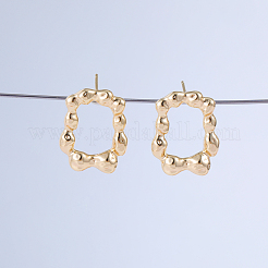 Simple Rectangle Brass Stud Earrings&nbsp;TV5260