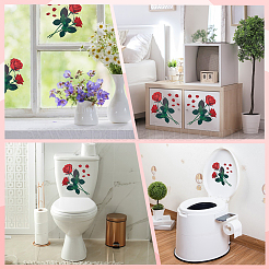 Floral PVC Self Adhesive Decorative Stickers&nbsp;DIY-WH20031-044