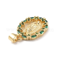 Brass Micro Pave Cubic Zirconia Pendants&nbsp;LS-KK-P233-05G-01