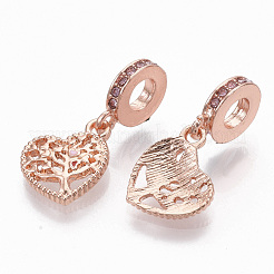 Alloy European Dangle Charms&nbsp;MPDL-T004-03RG