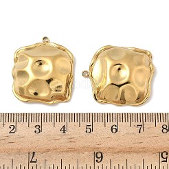 304ステンレスペンダント  イオンプレーティング（ip）  18KGP本金メッキ  29x25x6mm  穴：1.6mm&nbsp;STAS-D127-05G