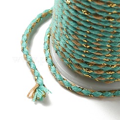 4-Ply Polycotton Cord with Metallic Thread&nbsp;OCOR-Z003-D109