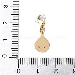 304 Stainless Steel Teardrop Pendant Decoration&nbsp;STAS-S165-06A-G