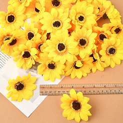 30Pcs Cloth Artificial Sunflower&nbsp;DIY-SP0005-97