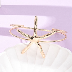 Alloy Cuff Bangles for Women&nbsp;BJEW-Z168-01G-02