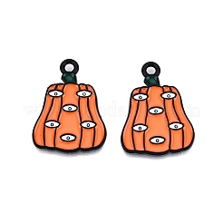 Halloween Theme Spray Painted Alloy Enamel Pendants&nbsp;ENAM-T020-09D