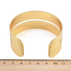304 Stainless Steel Cuff Bangles for Women&nbsp;BJEW-P363-11G