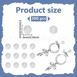 300Pcs Eco-Friendly Silicone Ear Nuts&nbsp;FIND-ME0001-04