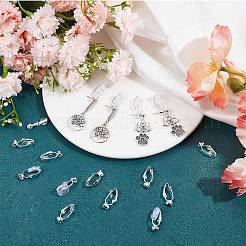 36Pcs Brass Clip-on Earring Converters Findings&nbsp;KK-SP0001-10S