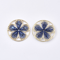 Polyester Thread Woven Pendants&nbsp;FIND-S319-12B