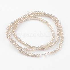 Electroplate Glass Beads Strands&nbsp;EGLA-P018-2mm-FR-A02-A