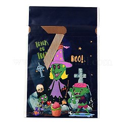 ハロウィンの創造的な巾着ポケット  ハロウィンパーティー用グッズハロウィンパーティーバッグ  ゾンビと魔女の長方形  ブラック  22.3x15.1cm  約45~50個/袋&nbsp;ABAG-O003-28