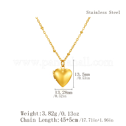Vintage 304 Stainless Steel Photo Locket Pendant Necklaces for Couples Gift&nbsp;XG2800-1