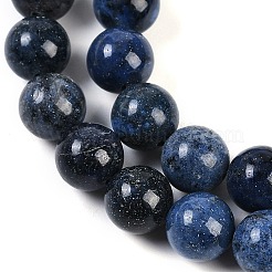 Natural Dumortierite Beads Strands&nbsp;G-G167-A06-10MM