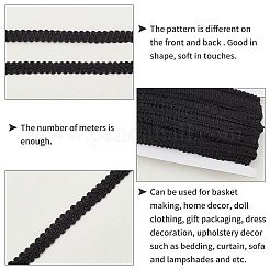 スレッドボビンホワイトカード  クロスステッチ刺繍用  ポリエステルリボン  ブラック  11x2mm&nbsp;OCOR-PH0001-35