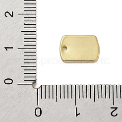 真鍮製チャーム  再調整する  単語幸運と  18KGP本金メッキ  11x7.5x1mm  穴：1mm&nbsp;KK-C078-01B-G