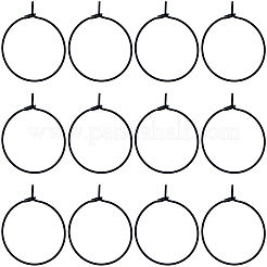100Pcs Ion Plating(IP) 316L Surgical Stainless Steel Hoop Earring Findings&nbsp;STAS-BBC0008-51