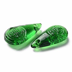 Transparent Handmade Bumpy Lampwork Beads&nbsp;LAMP-T017-13E