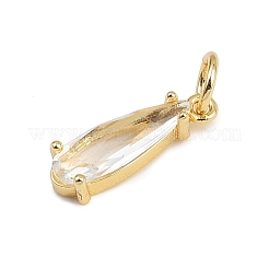 Brass Micro Pave Cubic Zirconia Pendants&nbsp;X-KK-C114-25G