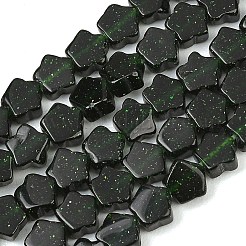 Synthetic Green Goldstone Beads Strands&nbsp;GG-CBA199E-C03-02