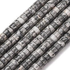 Natural Map Stone Beads Strands&nbsp;G-M420-A13-01