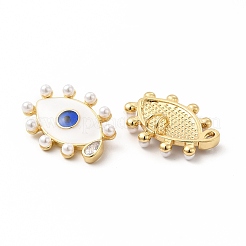 Rack Plating Brass Cubic Zirconia Pendants&nbsp;KK-G456-18G