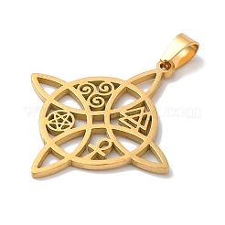 304 Stainless Steel Pendants&nbsp;STAS-U010-16G