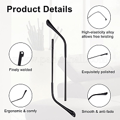 2 Sets Alloy Eyeglasses Arm&nbsp;FIND-GF0007-60EB