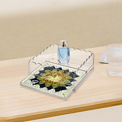 Square Acrylic Trays&nbsp;ODIS-WH0007-013A