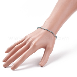 天然アパタイト ビーズ ストレッチ ブレスレット  女性のためのアクセサリー用原石のアクセサリー  ワイド：2mm  内径：2-1/4インチ（5.7cm）&nbsp;BJEW-JB08484-06