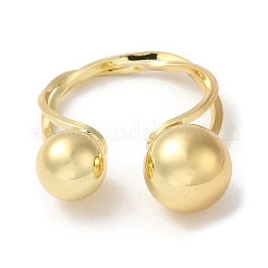 Brass Open Cuff Rings&nbsp;RJEW-Q778-01G