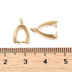 Rack Plating Brass Ice Pick Pinch Bails&nbsp;LS-KK-Z030-05E-G-01
