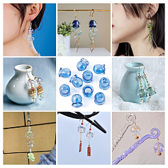 10Pcs Glass Bead Caps for Wind Chimes Making&nbsp;GLAA-BY0001-05H