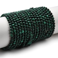 Natural Malachite Beads Strands&nbsp;G-F571-27AB1-3mm-01