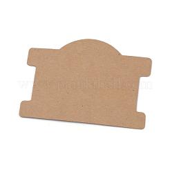 厚紙のアクセサリー台紙  ネックレスに使用  キャメル  75x96x0.5mm&nbsp;CDIS-S025-03B