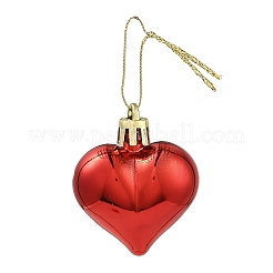 Valentine's Day Electroplate Plastic Heart Pendants Decorations&nbsp;KY-D020-02C