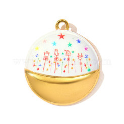 Printed 304 Stainless Steel Pendants&nbsp;STAS-OY003-44G