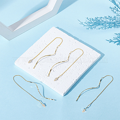 4 Pairs Alloy Vortex Spiral Tassel Ear Thread&nbsp;EJEW-UN0002-63