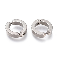 変色しにくい303ステンレススチール製カフイヤリング  低刺激性のイヤリング  リング  ステンレス鋼色  11x3mm&nbsp;EJEW-F262-01A-P