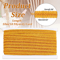 Polyester Metallic Braided Lace Trim&nbsp;OCOR-WH0074-92G