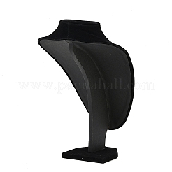 MDF Covered with Velveteen Bust Shaped Necklace Display Stands&nbsp;ODIS-S015-01C