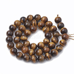 Natural Tiger Eye Beads Strands&nbsp;G-S333-8mm-001