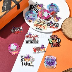 18個9スタイルプリントアクリルパーツ  混合図形  27.5~45x29.5~43x2~2.5mm  穴：1~1.6mm  2個/スタイル&nbsp;OACR-FS0001-74