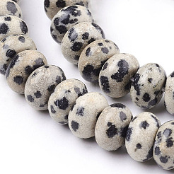 Natural Dalmatian Jasper Beads Strands&nbsp;LS-G-O162-02-5x8mm