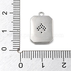 Brass Micro Pave Cubic Zirconia Pendants&nbsp;KK-D283-30P-03